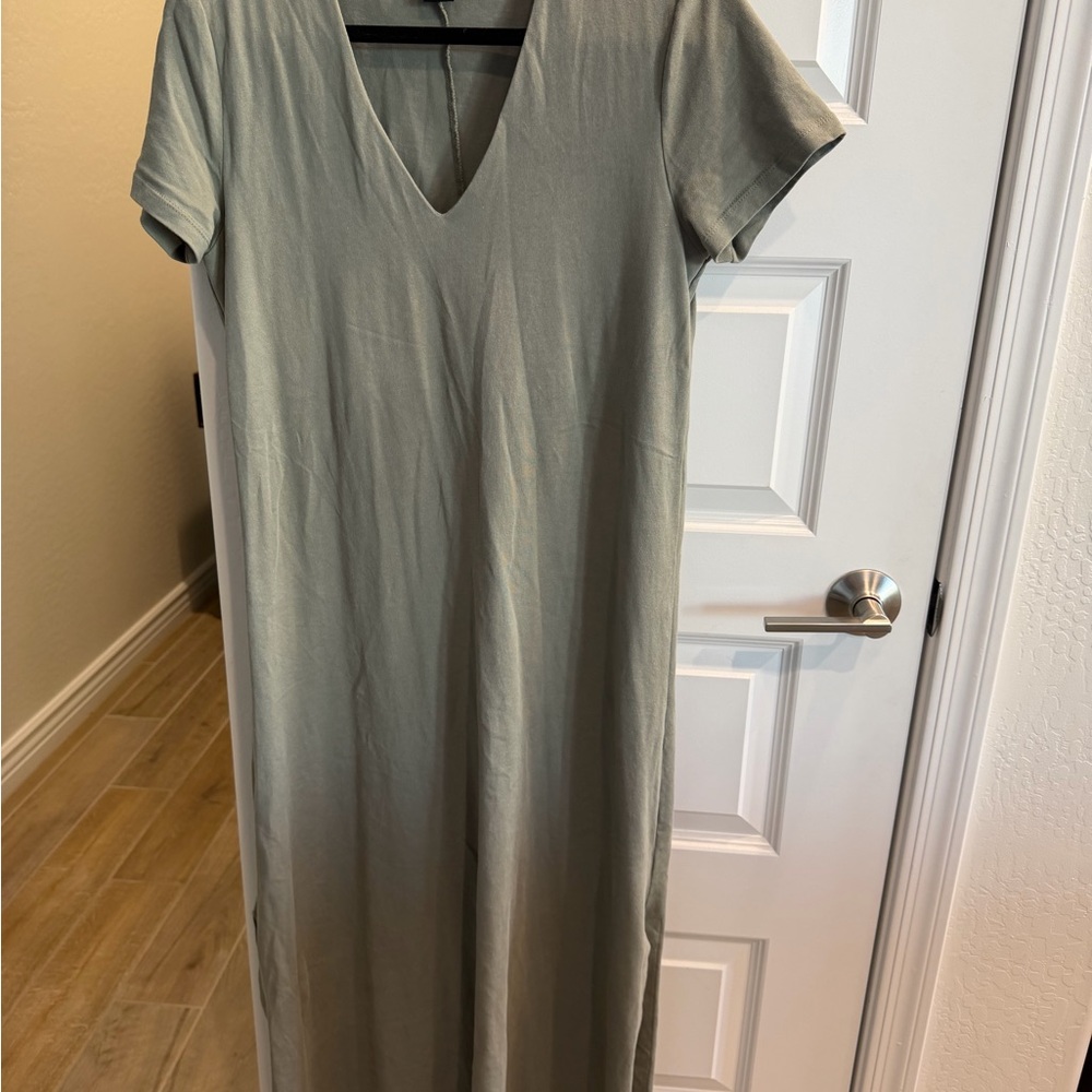 Rachel Zoe Sage Green V-Neck Maxi Dress
